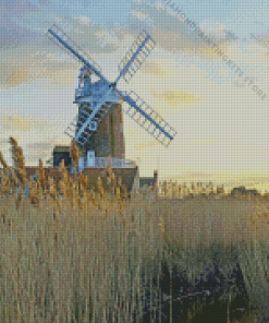 The Cley Windmill England 5D Diamond Painting