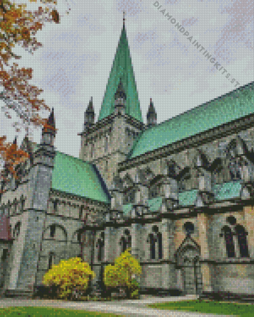 The Nidaros Cathedral Norway 5D Diamond Painting