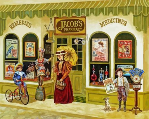 Vintage Jacob's Pharmacy 5D Diamond Painting