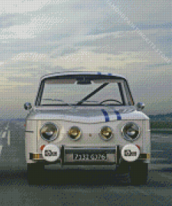 White Renault R8 5D Diamond Painting