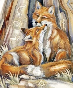 Wild Fox Couple 5D Diamond Painting