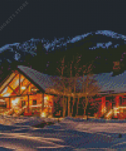 Winter Cottage 5D Diamond Painting