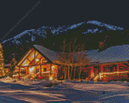 Winter Cottage 5D Diamond Painting