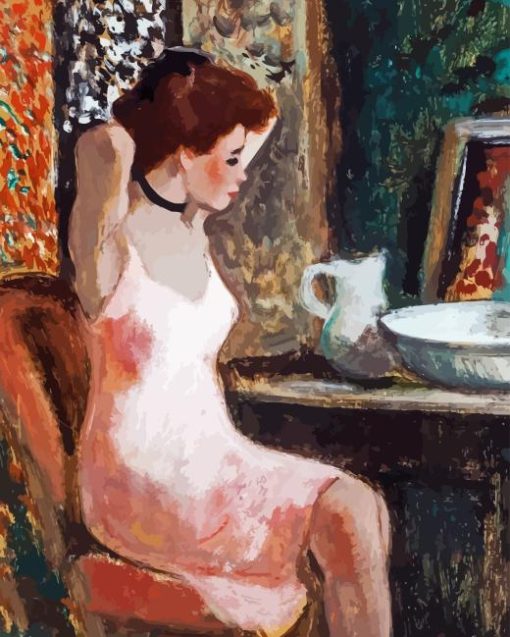 Woman at Dressing Table 5D Diamond Painting