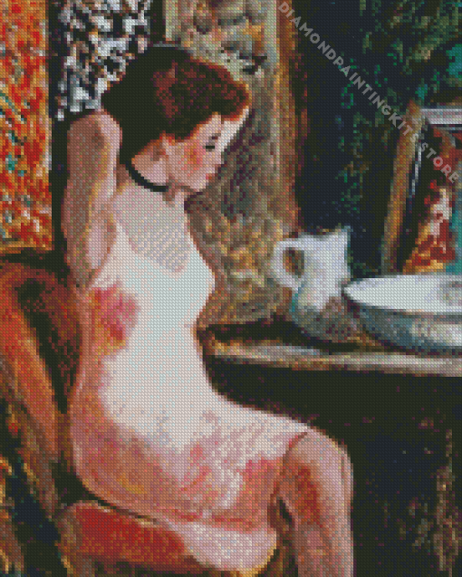 Woman at Dressing Table 5D Diamond Painting