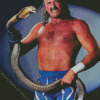 Wrestler Jake the Snake 5D Diamond Painting