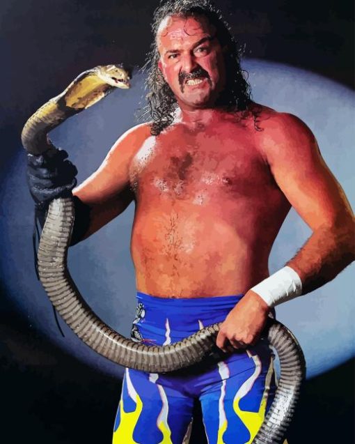 Wrestler Jake the Snake 5D Diamond Painting