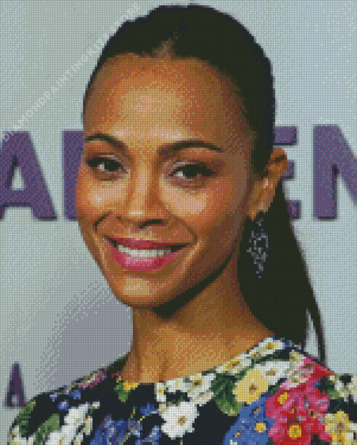 Zoe Saldana The Actress 5D Diamond Painting