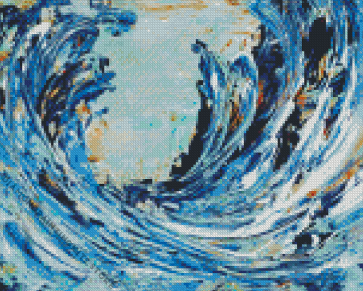 Abstract Waves 5D Diamond Painting