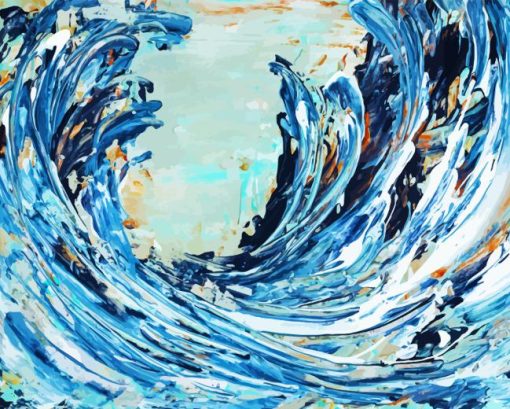 Abstract Waves 5D Diamond Painting