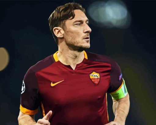 Footballer Francesco Totti 5D Diamond Painting