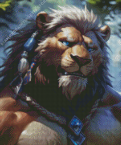 Cowardly Lion 5D Diamond Painting