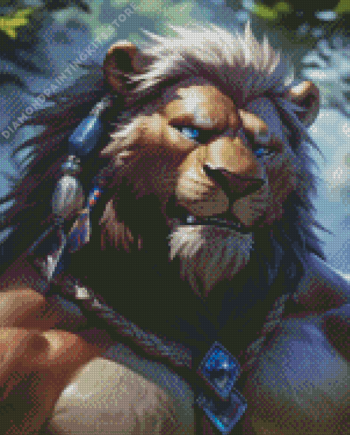 Cowardly Lion 5D Diamond Painting