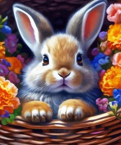 Cute Bunny Donald Zolan 5D Diamond Painting