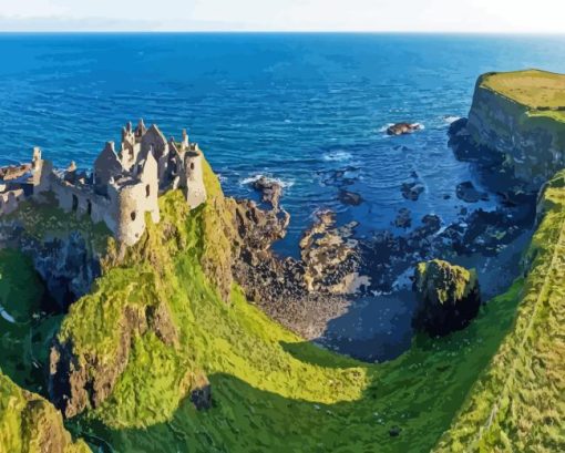 Dunluce Castle 5D Diamond Painting