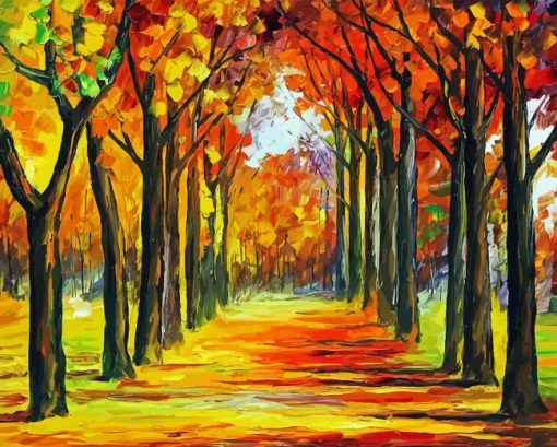 Fall Trees Art 5D Diamond Painting