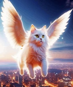 Flying Cat 5D Diamond Painting