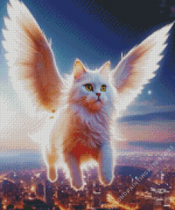 Flying Cat 5D Diamond Painting