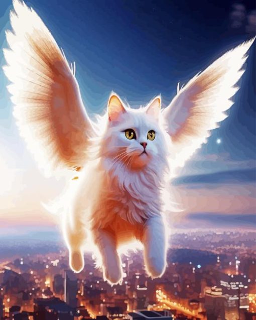 Flying Cat 5D Diamond Painting