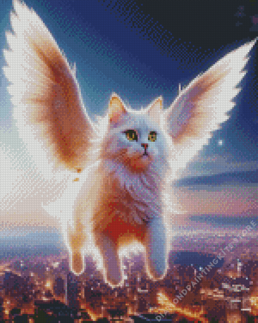 Flying Cat 5D Diamond Painting