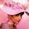 Lady in a Pink Hat 5D Diamond Painting