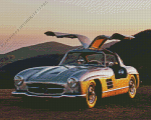 Mercedes 300sl 5D Diamond Painting