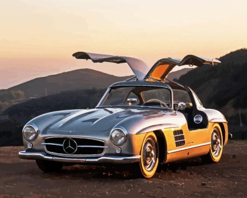 Mercedes 300sl 5D Diamond Painting