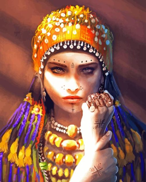 Moroccan Amazigh Girl 5D Diamond Painting