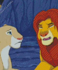 Nala and Simba 5D Diamond Painting