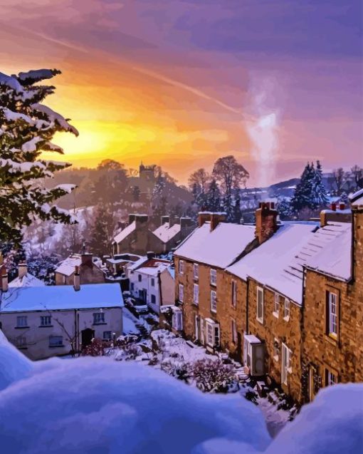 North Yorkshire in Snow 5D Diamond Painting