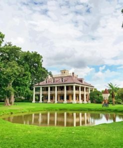 Oak Alley Plantation 5D Diamond Painting