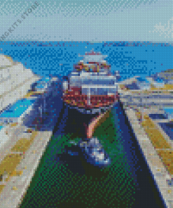 Panama Canal 5D Diamond Painting