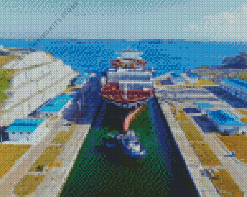 Panama Canal 5D Diamond Painting