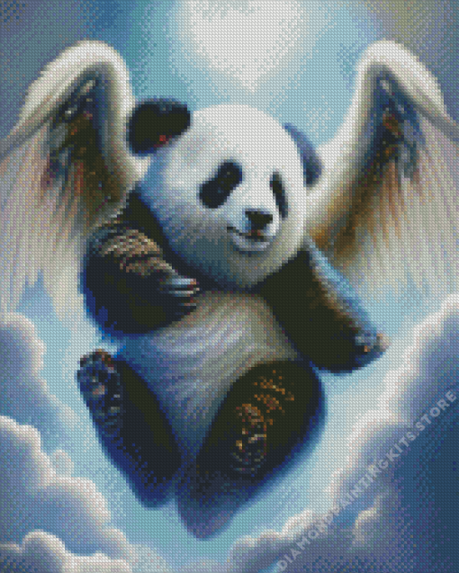 Panda Angel Animal 5D Diamond Painting