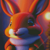 Red Rabbit 5D Diamond Painting