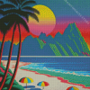 Seascape Hiroshi Nagai 5D Diamond Painting