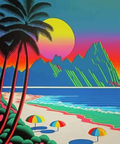 Seascape Hiroshi Nagai 5D Diamond Painting