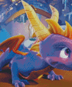 Spyro Reignited Cartoon 5D Diamond Painting