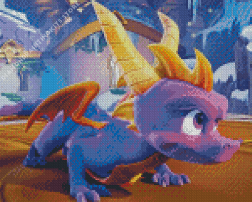 Spyro Reignited Cartoon 5D Diamond Painting