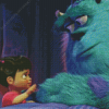 Sulley and Boo 5D Diamond Painting