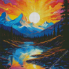 Trippy Sunset 5D Diamond Painting