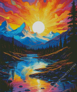 Trippy Sunset 5D Diamond Painting