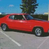 1971 Chevelle Red Car Engine 5D Diamond Painting