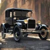 Black Model A Car 5D Diamond Painting