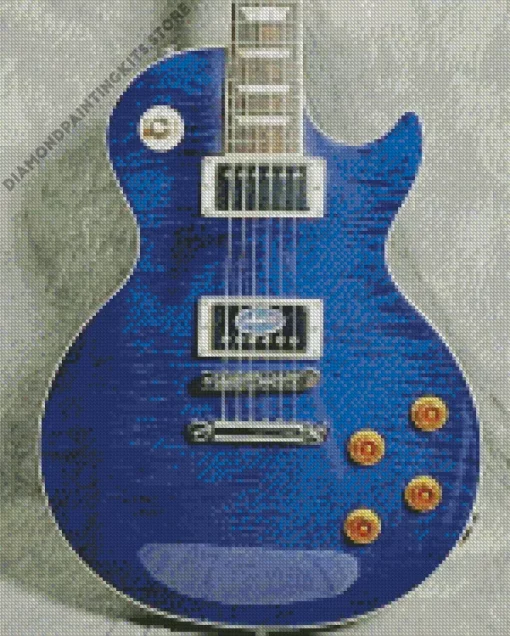 Blue Guitar 5D Diamond Painting