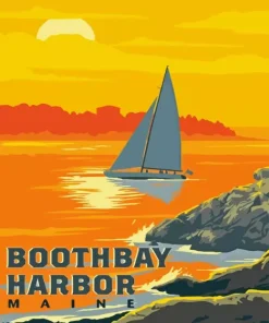 Boothbay Harbor Maine 5D Diamond Painting