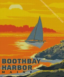 Boothbay Harbor Maine 5D Diamond Painting