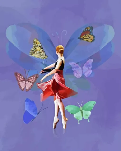 Butterfly Ballerina 5D Diamond Painting