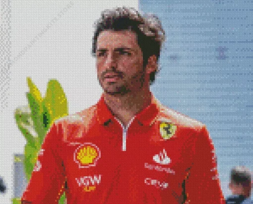 Carlos Sainz 5D Diamond Painting