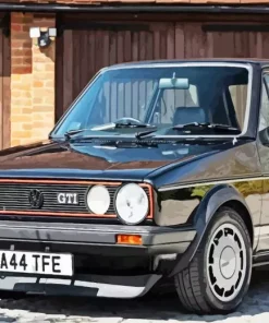 Classic Black Vw Golf Gti Car 5D Diamond Painting